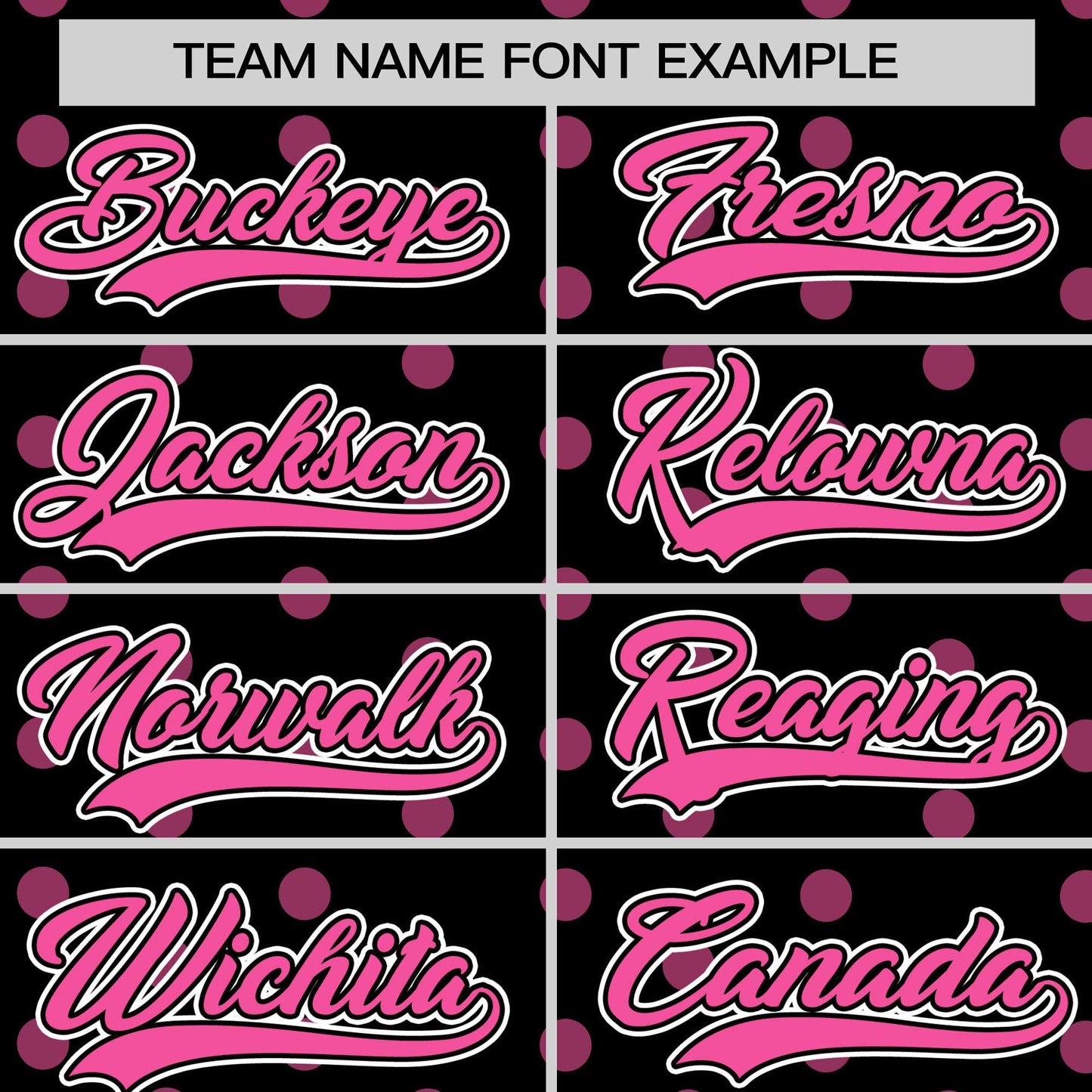 Custom Black Pink Personalized Polka Dot Graffiti Pattern Authentic Baseball Jersey