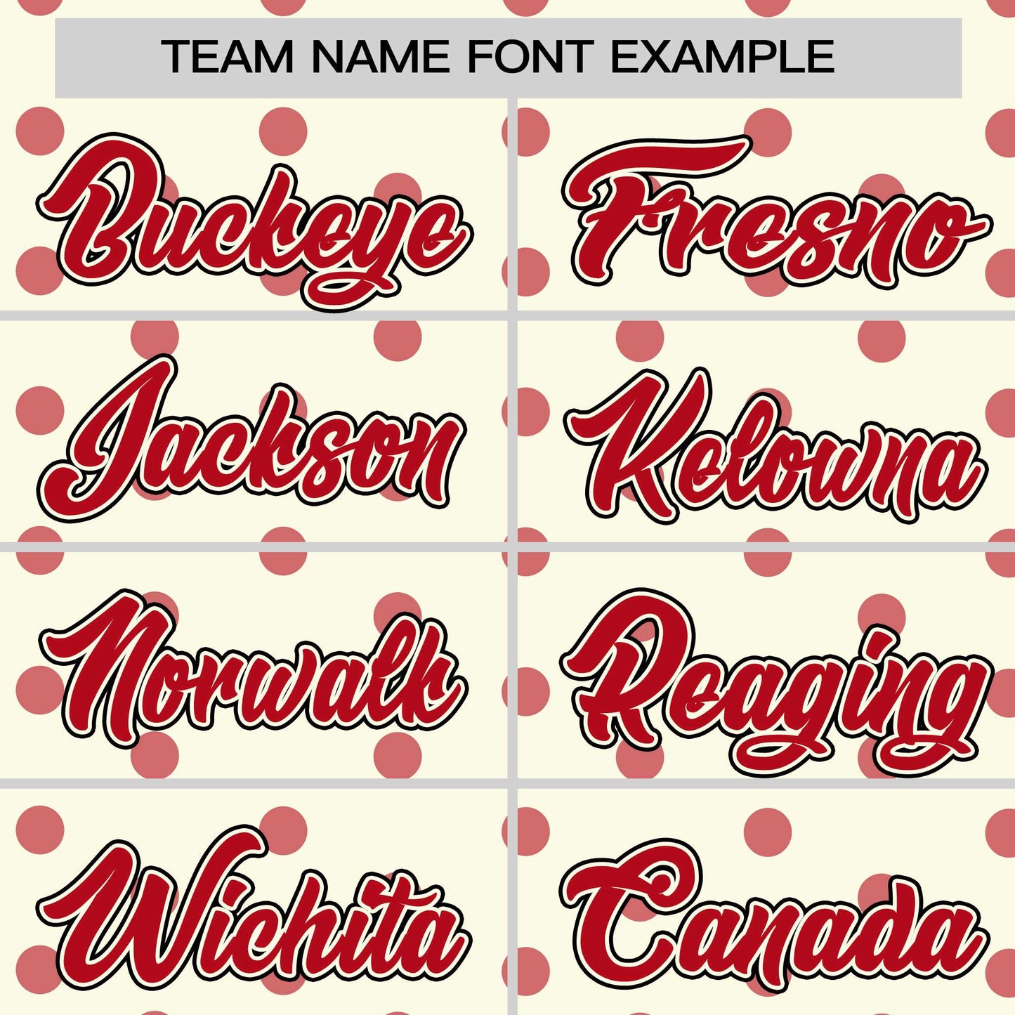 Custom Cream Red Personalized Polka Dot Graffiti Pattern Authentic Baseball Jersey