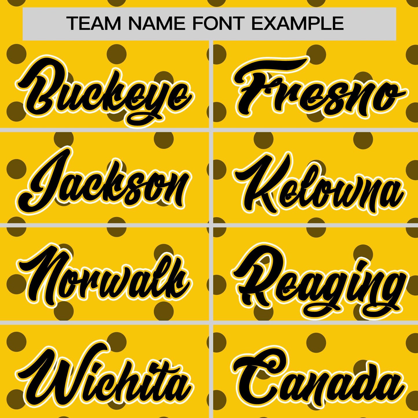 Custom Gold Black Personalized Polka Dot Graffiti Pattern Authentic Baseball Jersey