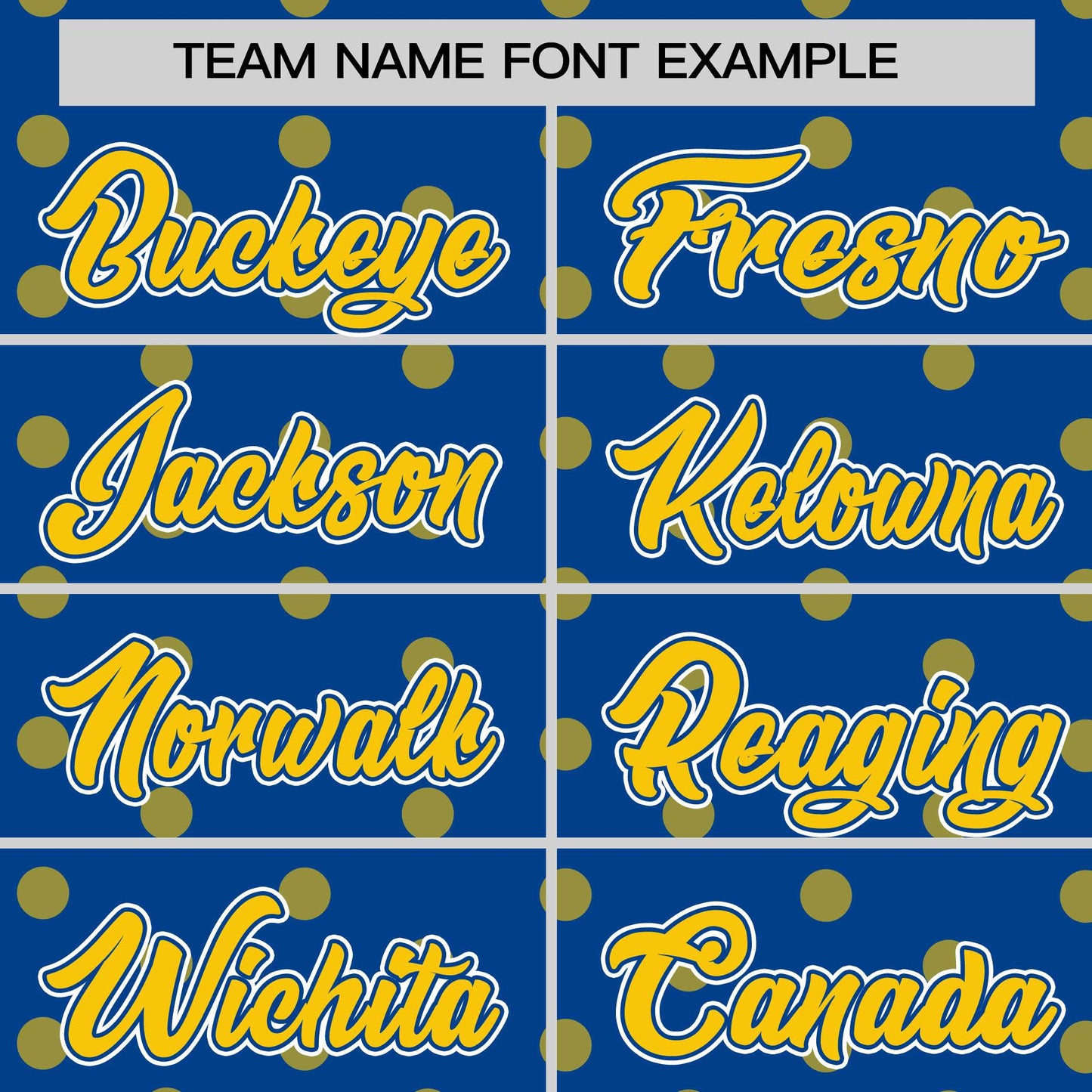 Custom Royal Gold Personalized Polka Dot Graffiti Pattern Authentic Baseball Jersey