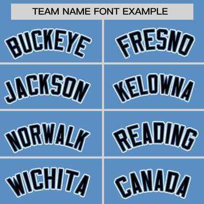 Custom Light Blue White Personalized Half Stripe Design Authentic Baseball Jersey