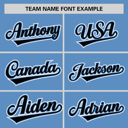 Custom Light Blue White Personalized Half Stripe Design Authentic Baseball Jersey