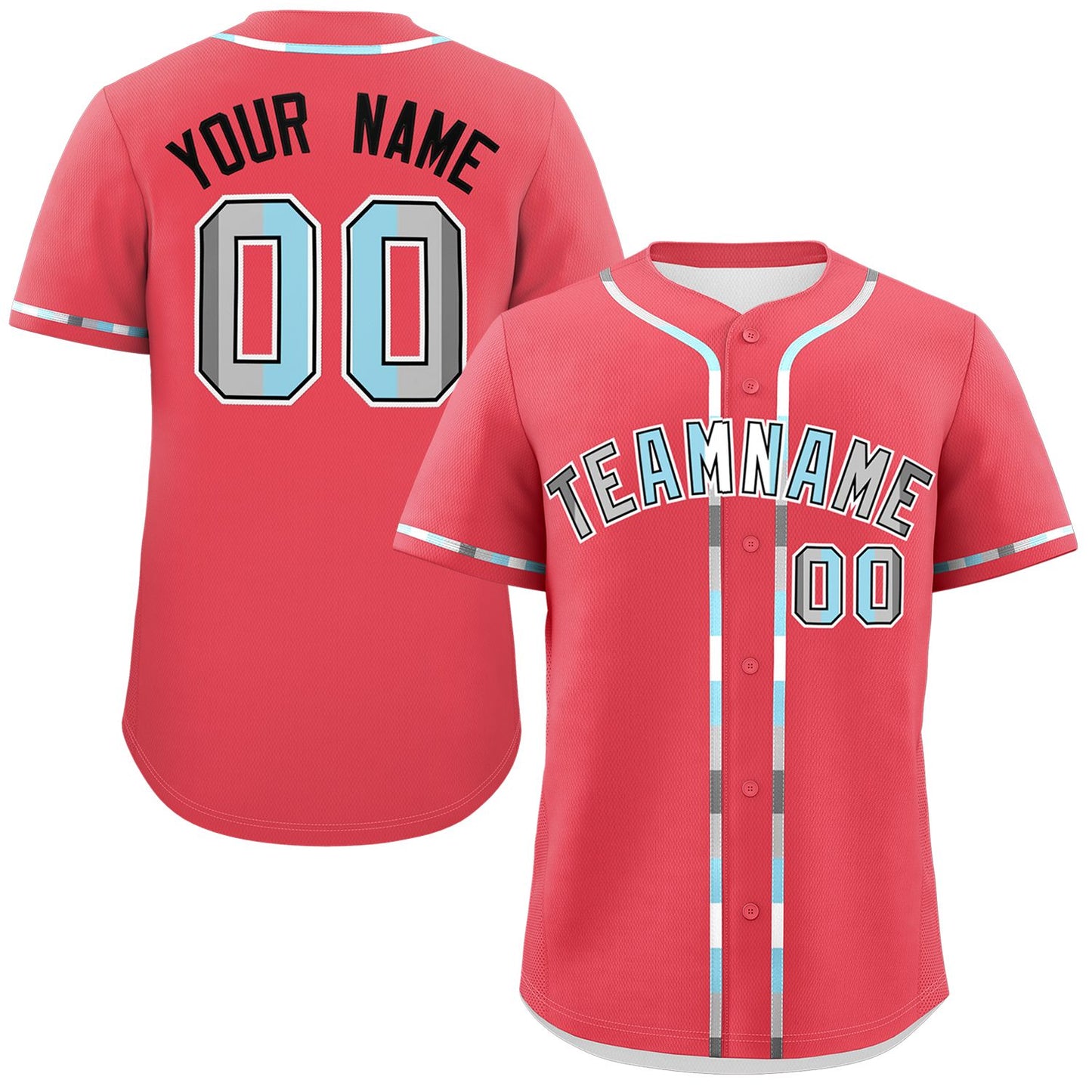 Custom Light Red Demiboy For Pride Month Classic Style Authentic Baseball Jersey