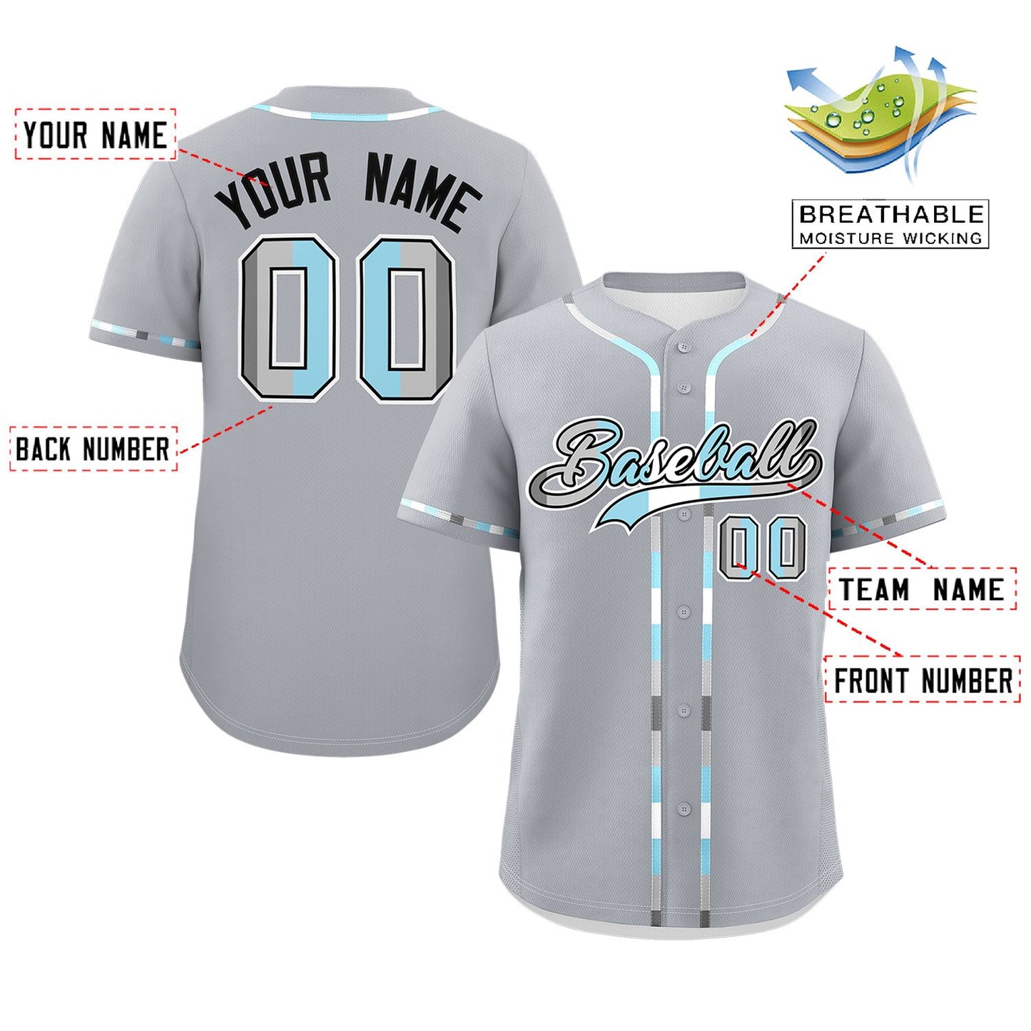 Custom Gray Demiboy For Pride Month Classic Style Authentic Baseball Jersey