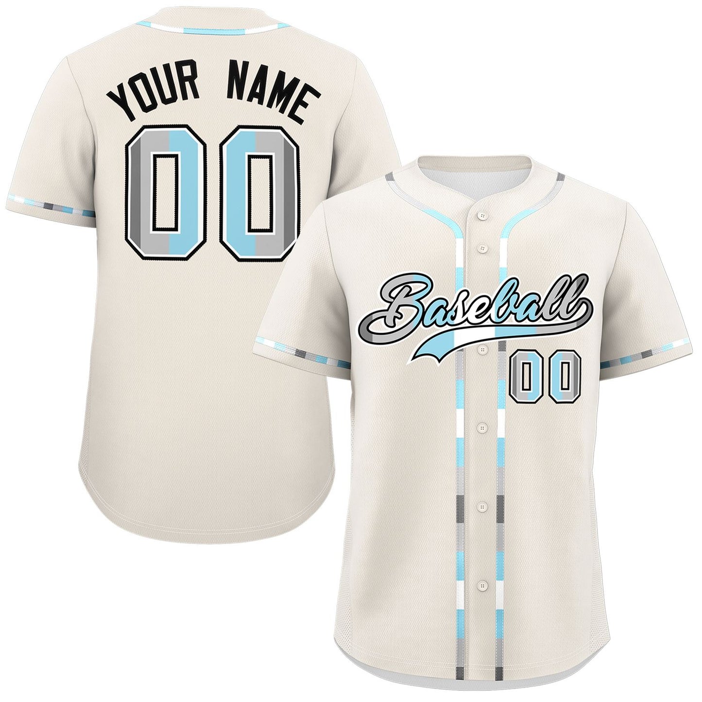 Custom Cream Demiboy For Pride Month Classic Style Authentic Baseball Jersey