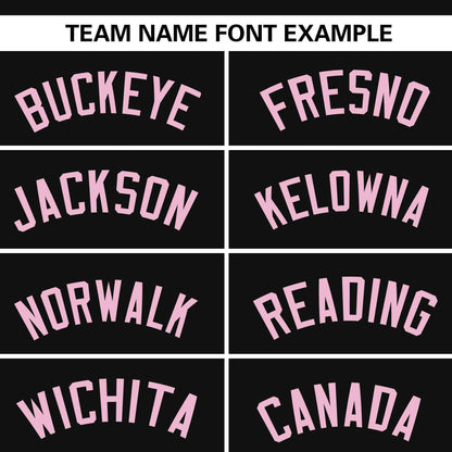 Custom Black Light Pink Personalized Flame Graffiti Pattern Authentic Baseball Jersey