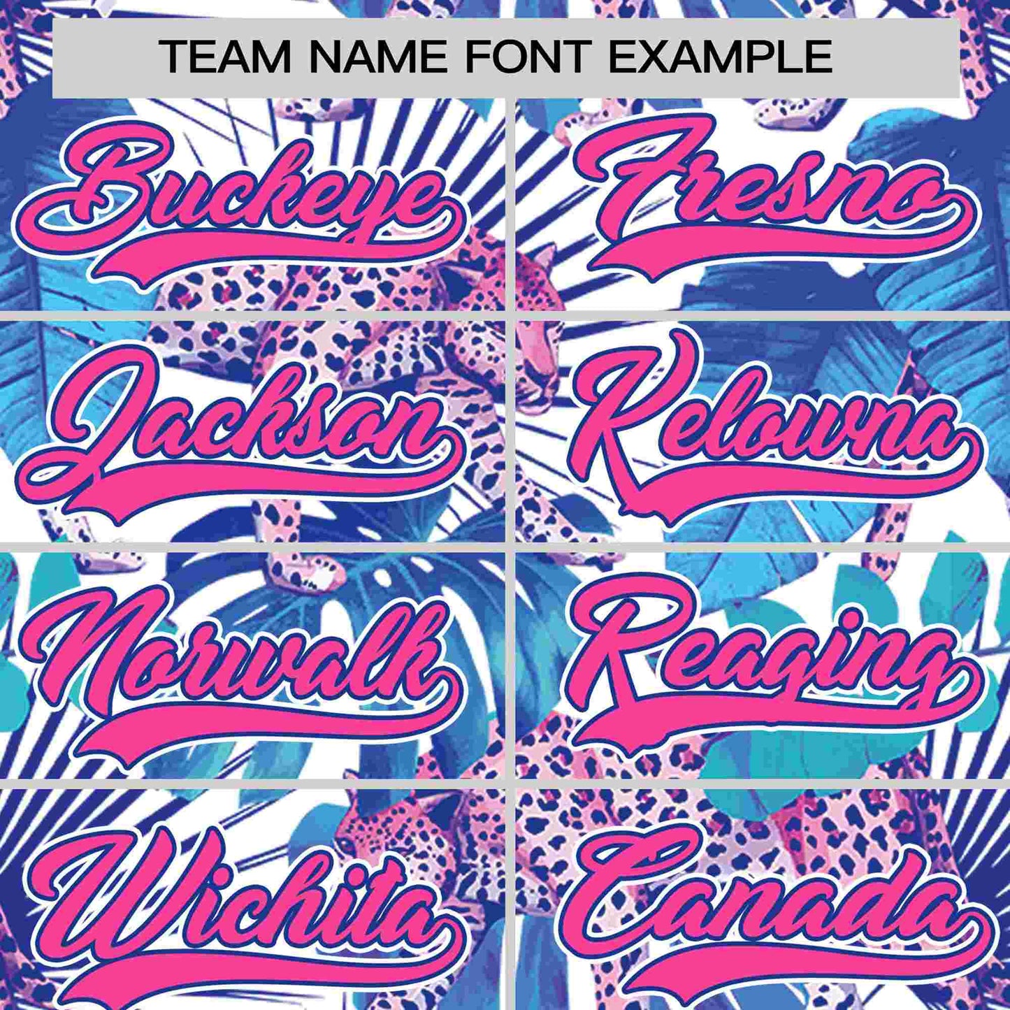 Custom Royal Personalized Leopard Graffiti Pattern Authentic Baseball Jersey