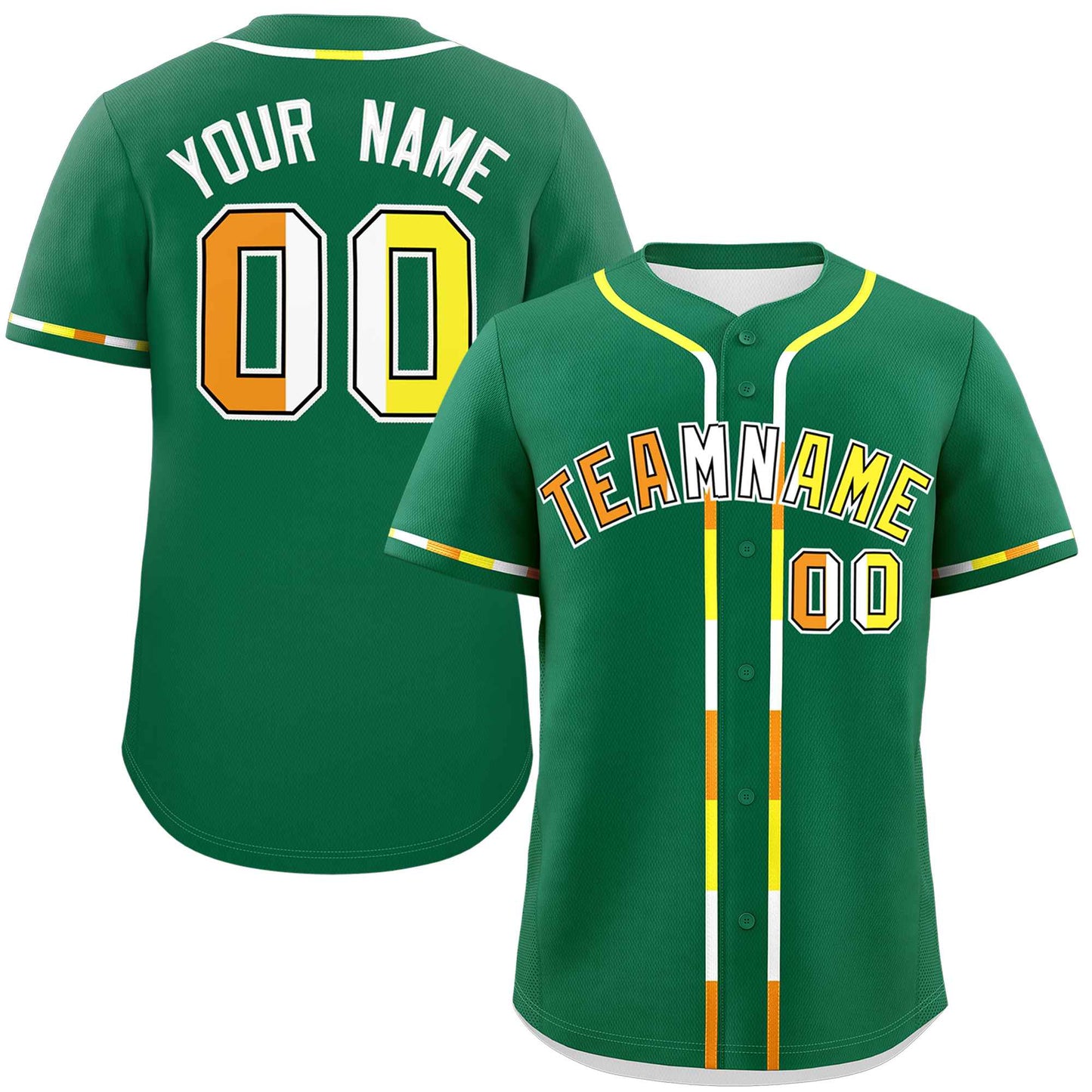 Custom Kelly Green Maverique For Pride Month Classic Style Authentic Baseball Jersey