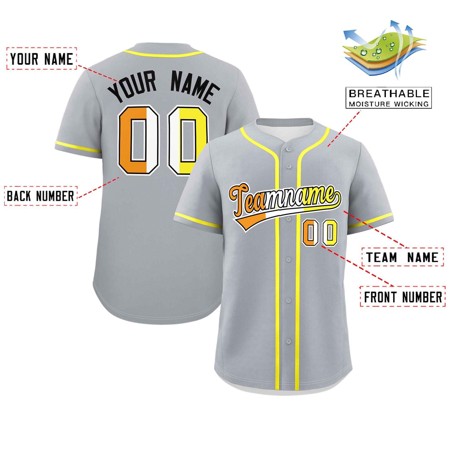 Custom Gray Maverique For Pride Month Classic Style Authentic Baseball Jersey