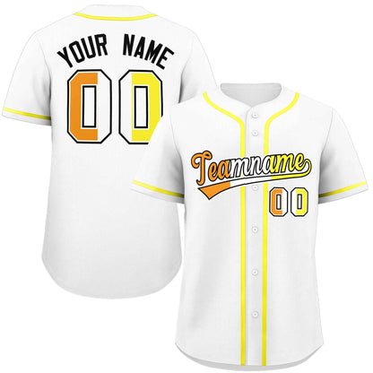 Custom White Maverique For Pride Month Classic Style Authentic Baseball Jersey