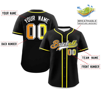 Custom Black Maverique For Pride Month Classic Style Authentic Baseball Jersey