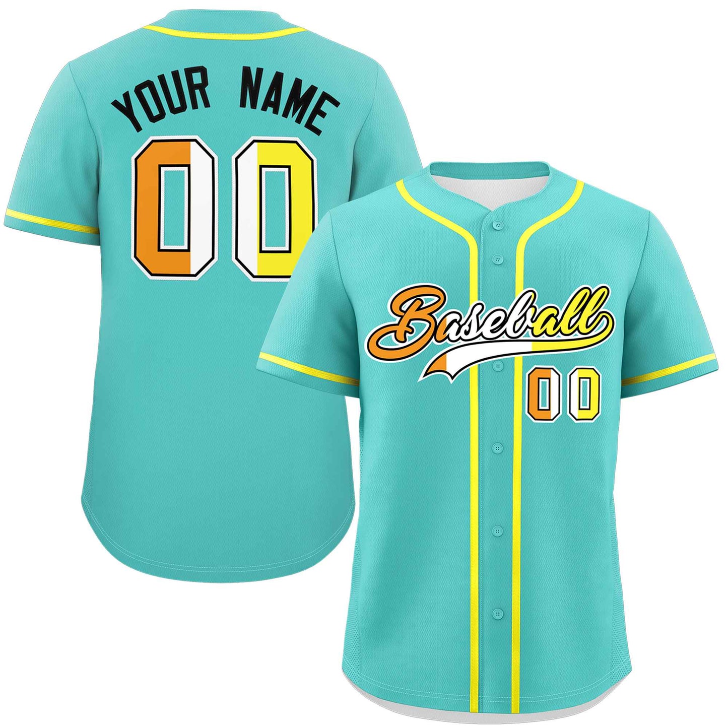 Custom Aqua Maverique For Pride Month Classic Style Authentic Baseball Jersey