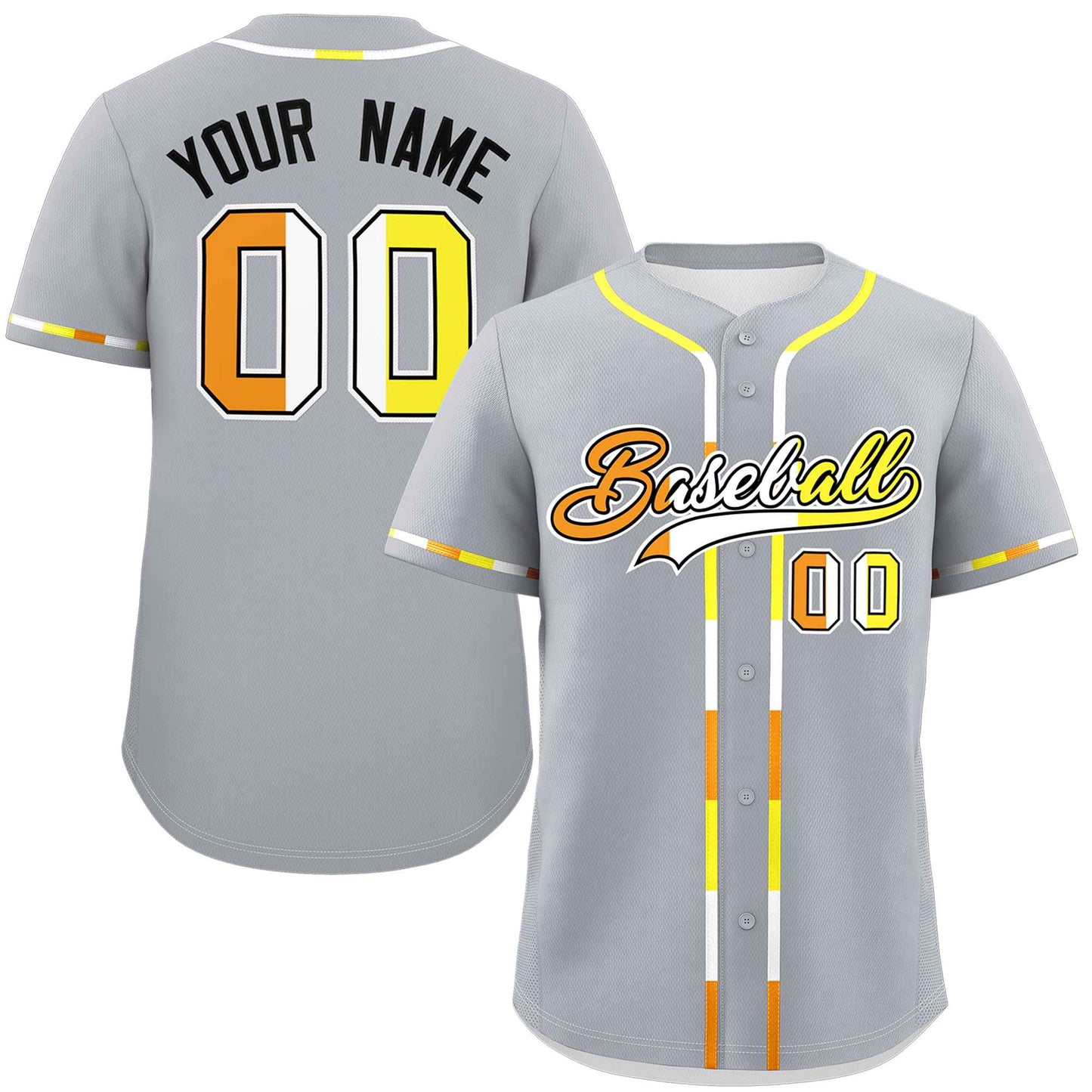 Custom Light Gray Maverique For Pride Month Classic Style Authentic Baseball Jersey