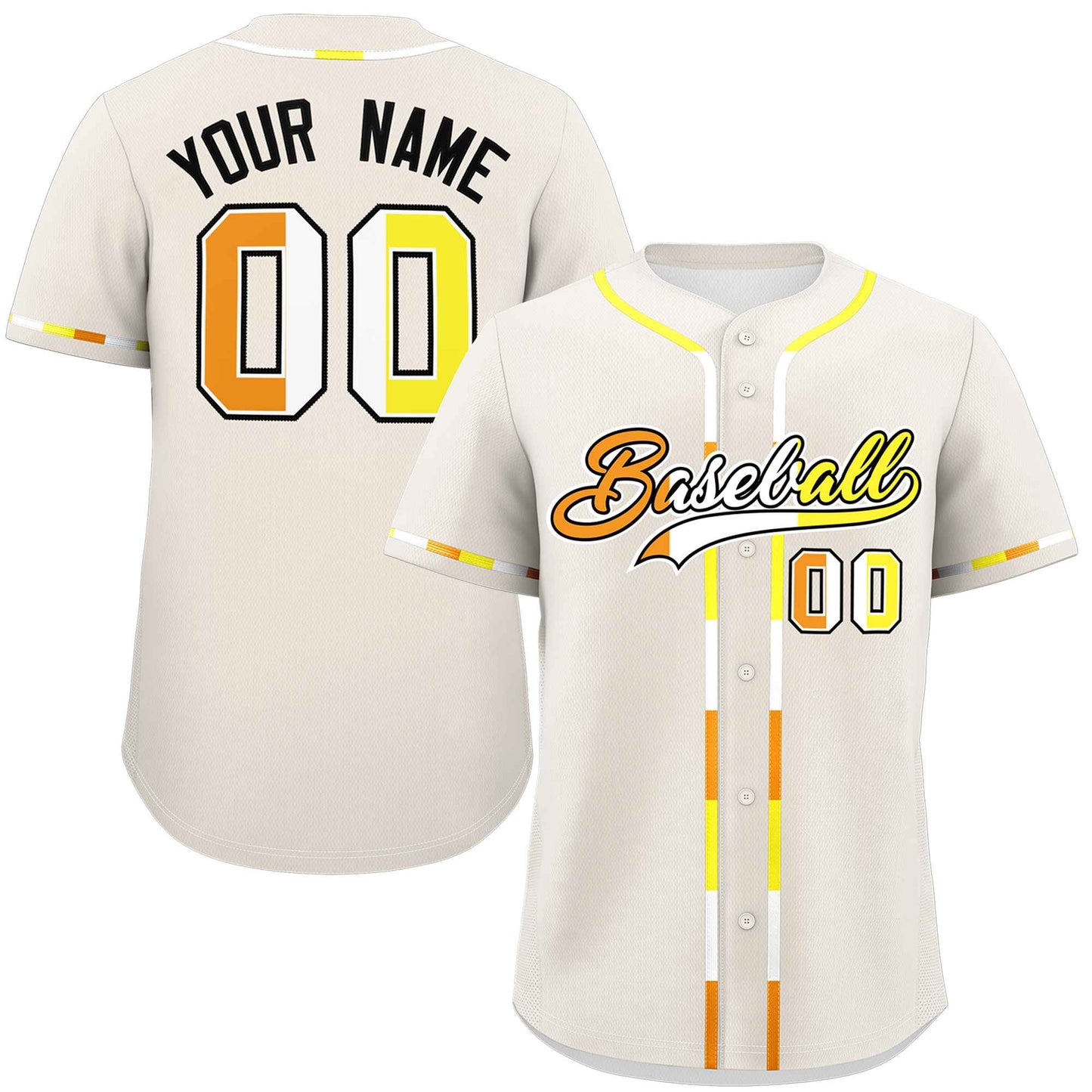 Custom Cream Maverique For Pride Month Classic Style Authentic Baseball Jersey