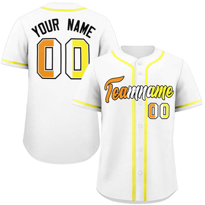 Custom White Maverique For Pride Month Classic Style Authentic Baseball Jersey