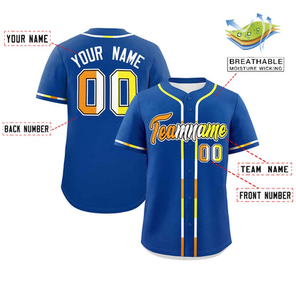 Custom Royal Maverique For Pride Month Classic Style Authentic Baseball Jersey