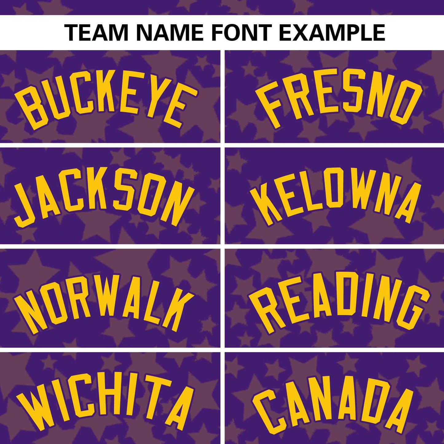 Custom Purple Gold Personalized Star Graffiti Pattern Authentic Baseball Jersey