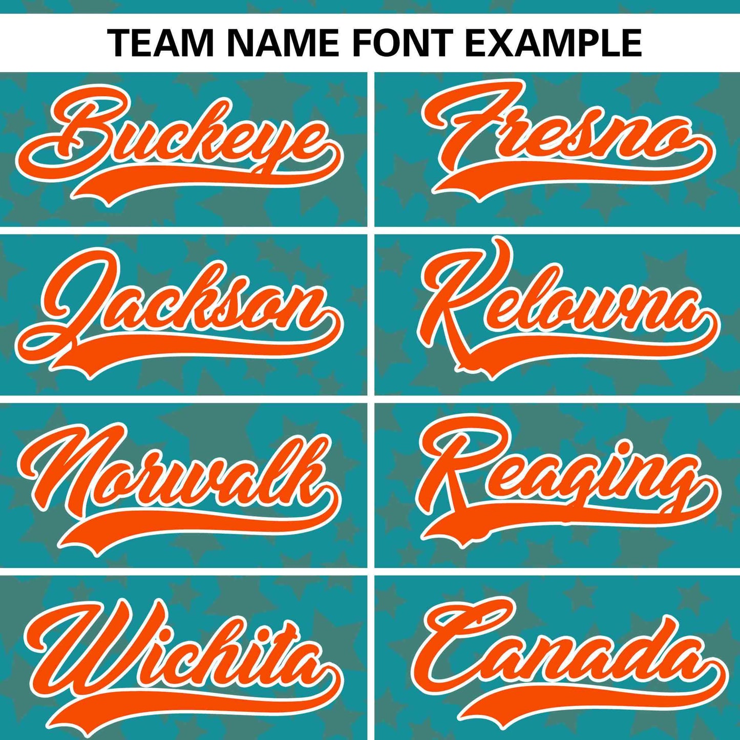 Custom Aqua Orange Personalized Star Graffiti Pattern Authentic Baseball Jersey