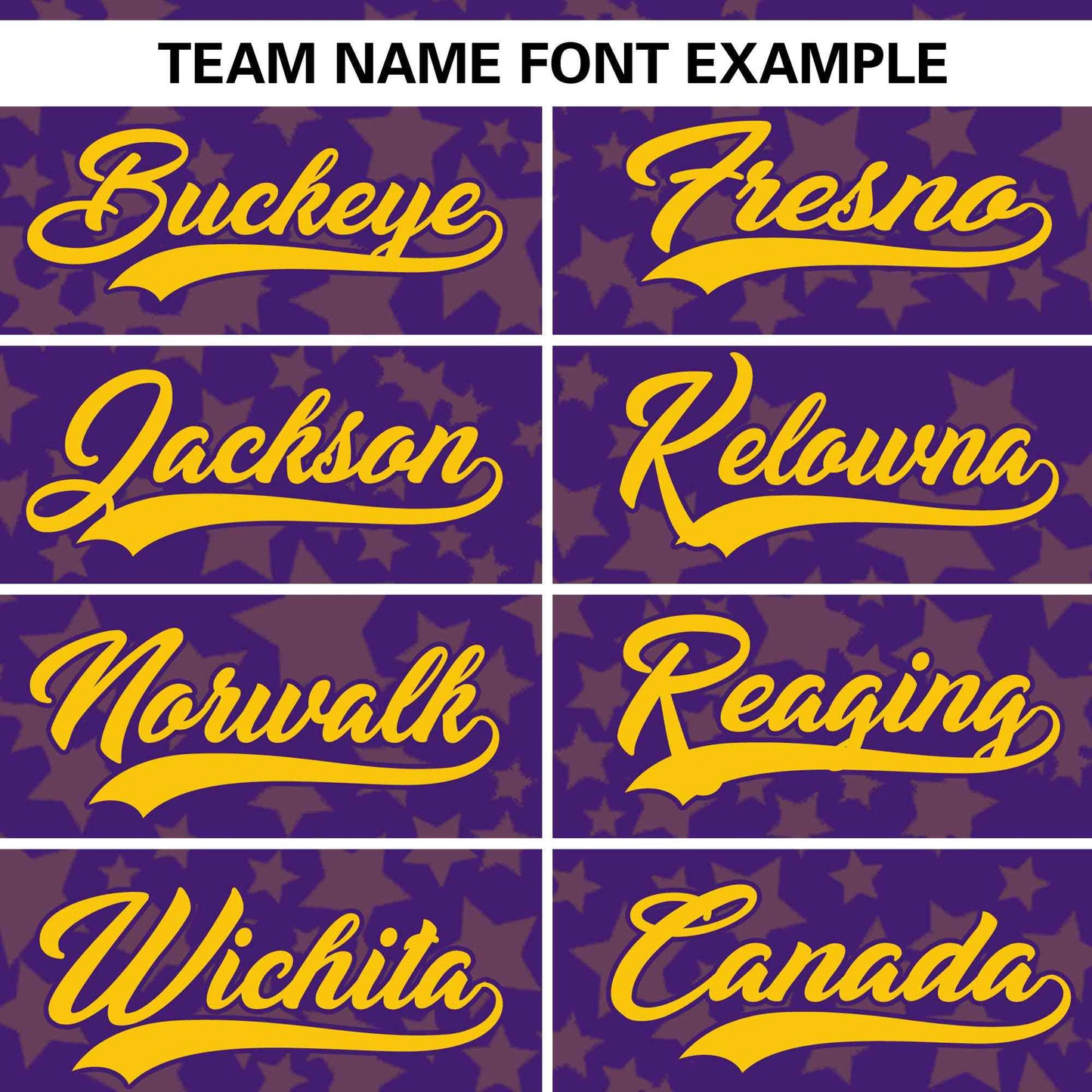 Custom Purple Gold Personalized Star Graffiti Pattern Authentic Baseball Jersey