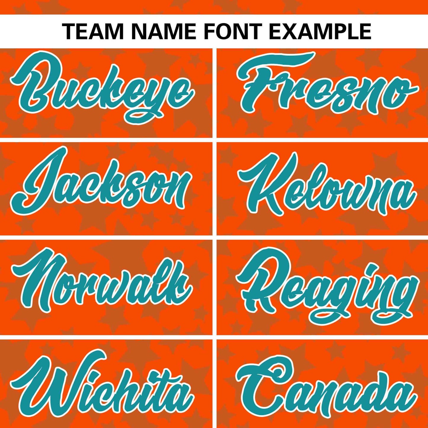 Custom Orange Aqua Personalized Star Graffiti Pattern Authentic Baseball Jersey