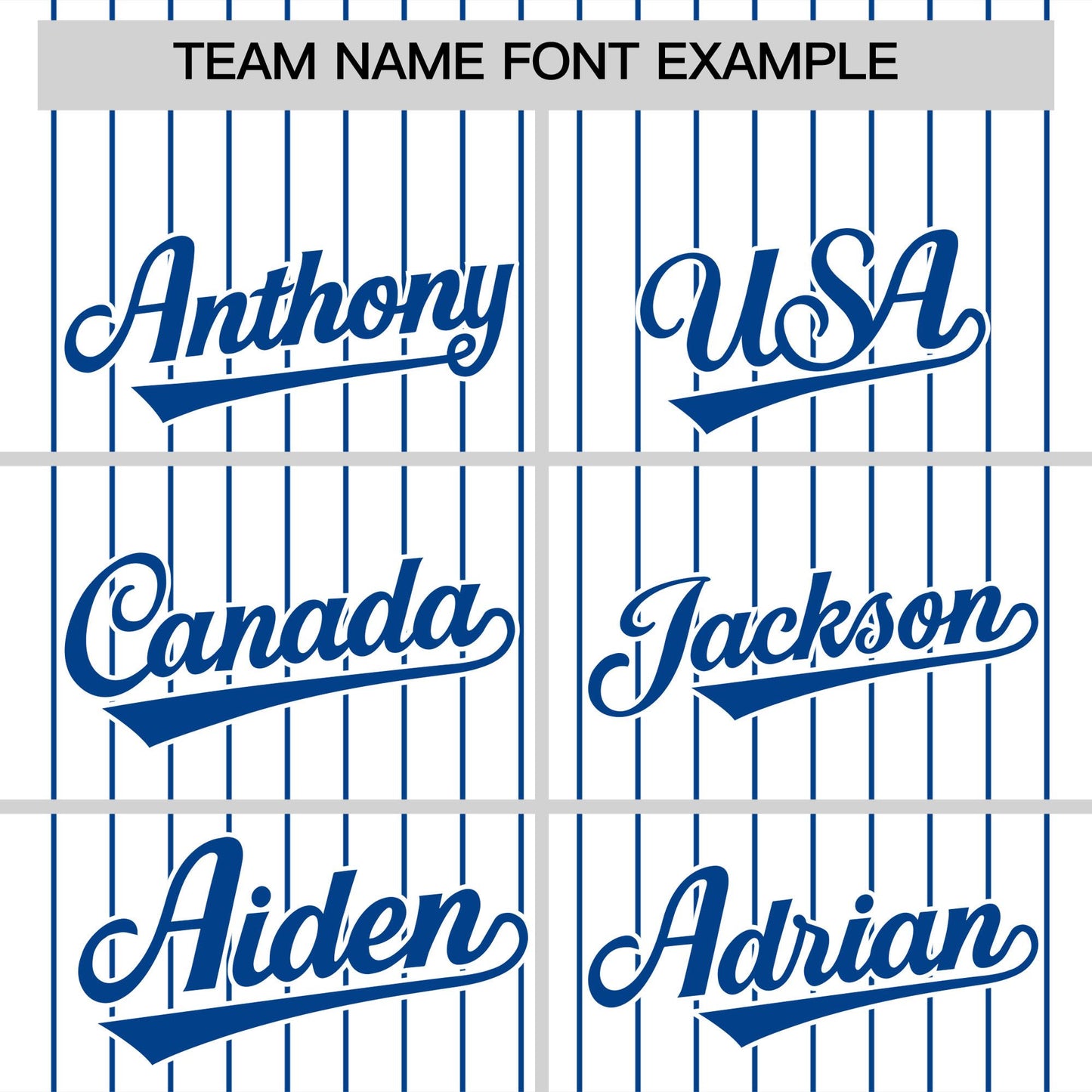 Custom White Royal Pinstripe Personalized Two-Tone Authentic Baseball Jersey