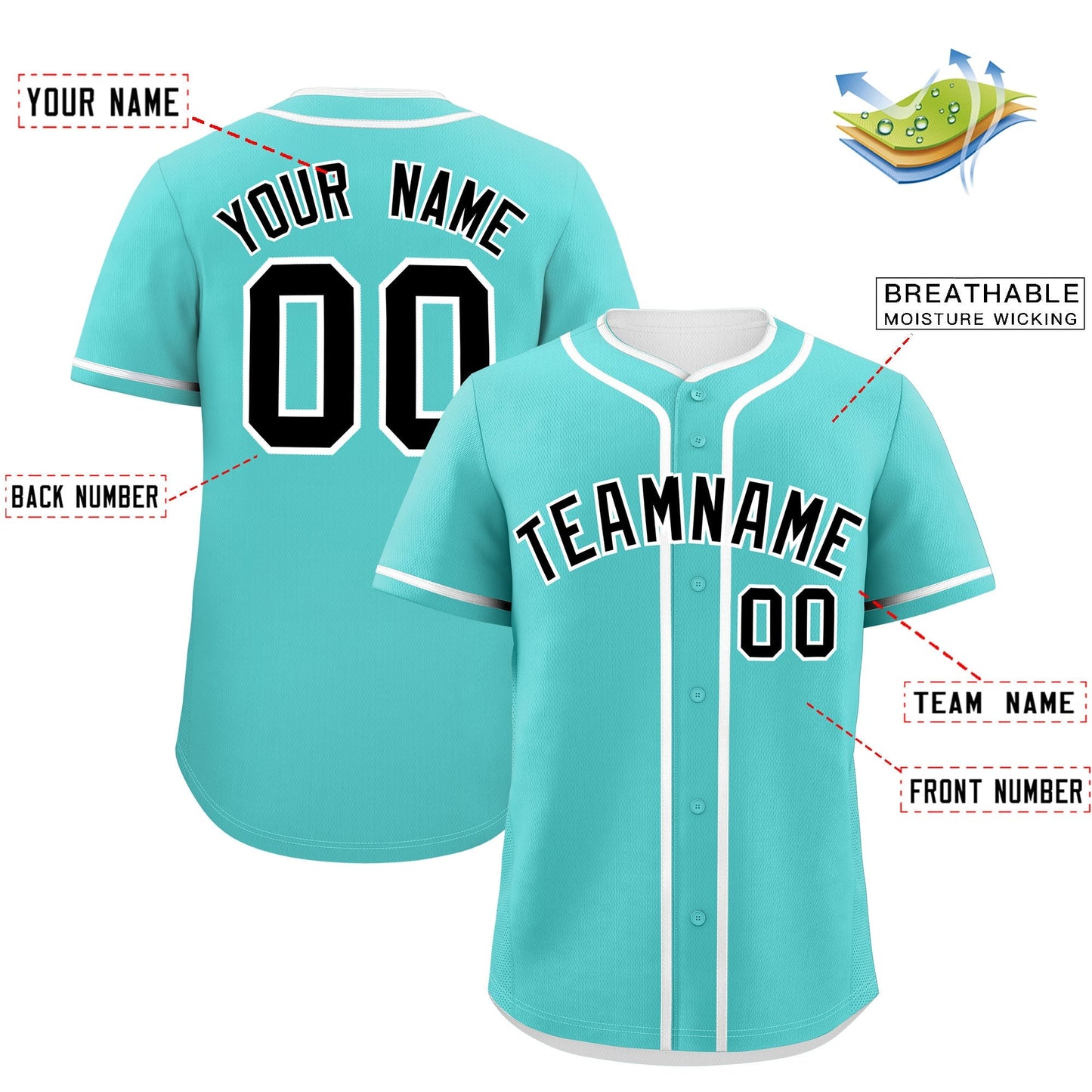 Custom Bright Green White Personalized Classic Authentic Baseball Jersey