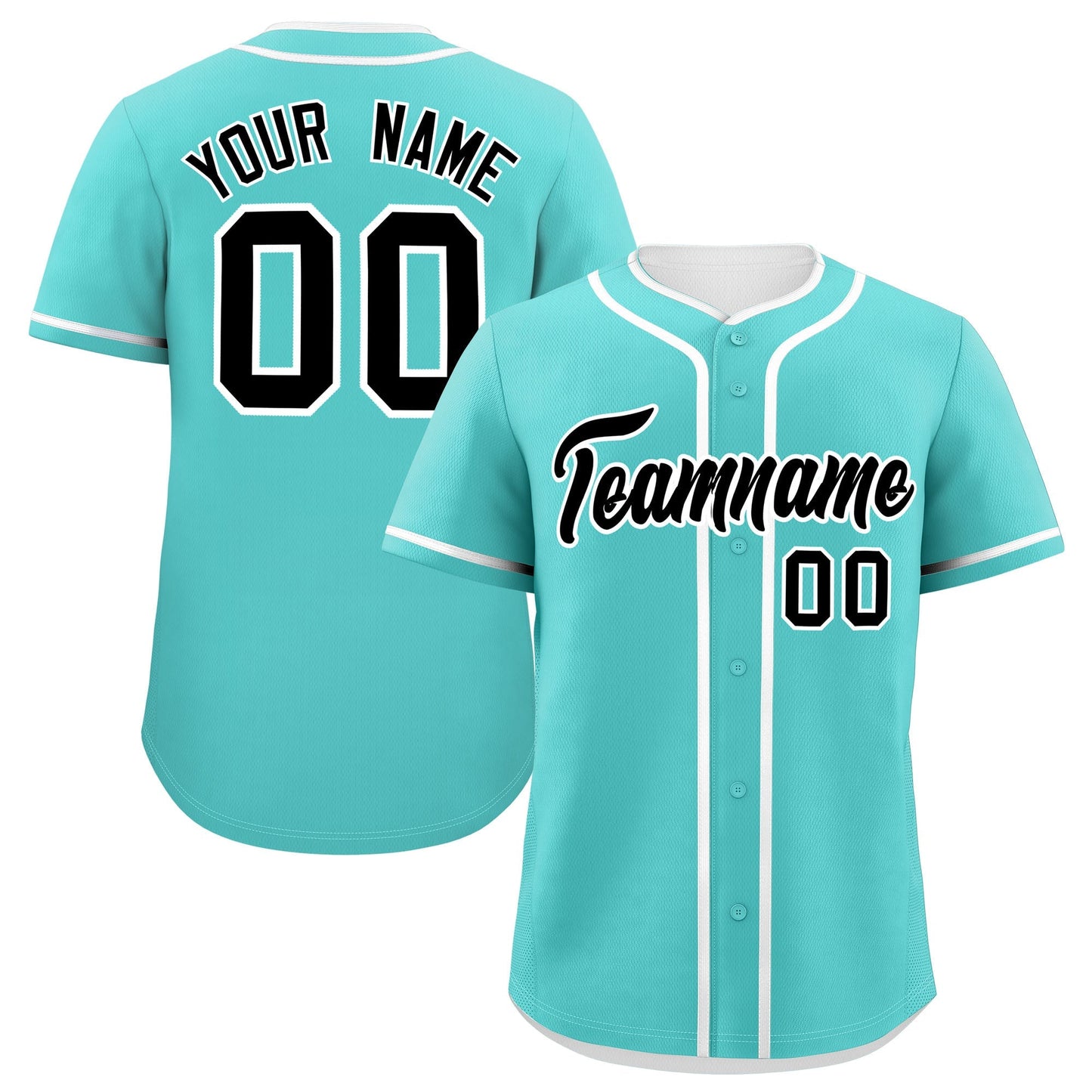 Custom Bright Green White Personalized Classic Authentic Baseball Jersey