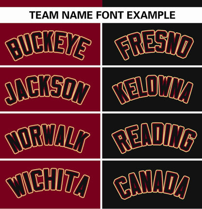 Custom Crimson Black Stripe-Solid Combo Fashion Authentic Baseball Jersey