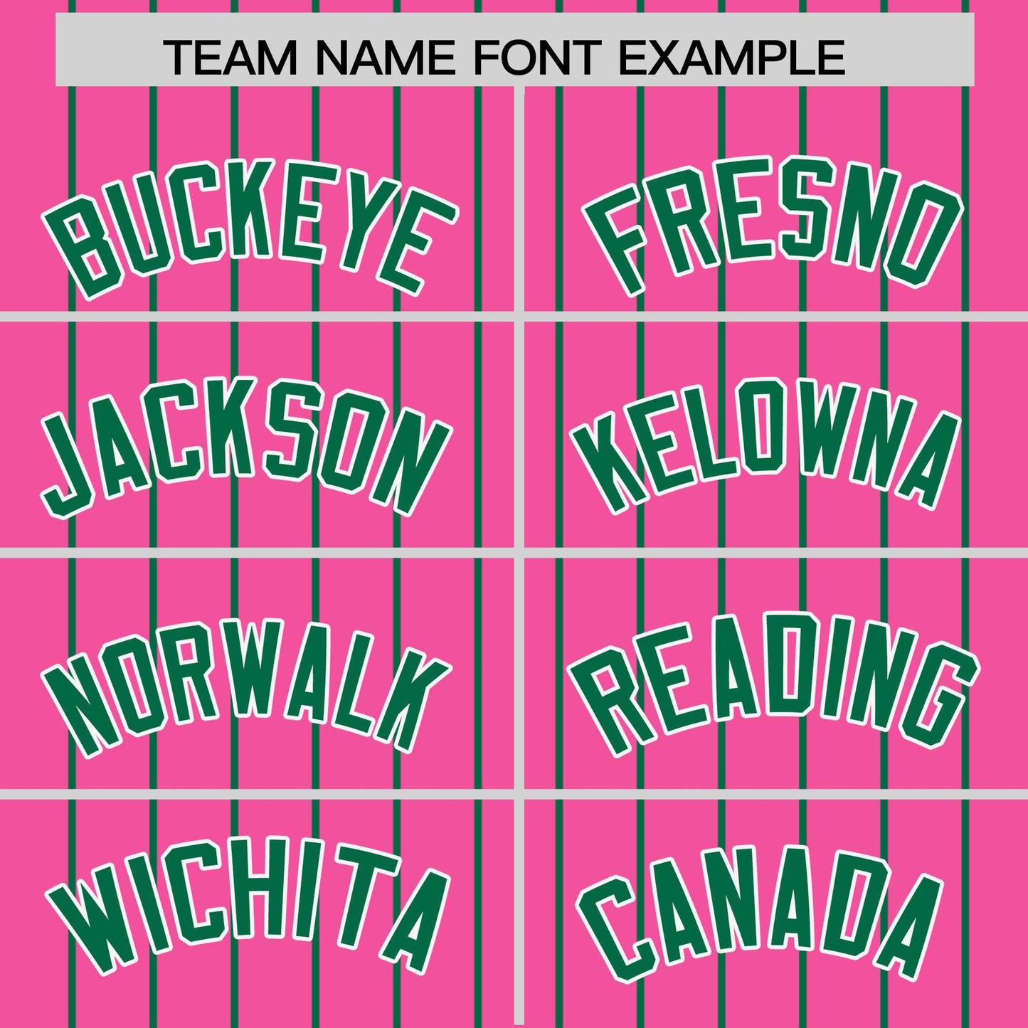 Custom Pink Kelly Green Pinstripe Personalized Two-Tone Authentic Baseball Jersey