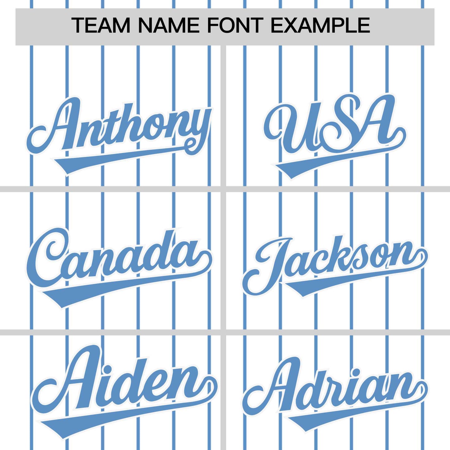 Custom White Light Blue Pinstripe Personalized Two-Tone Authentic Baseball Jersey