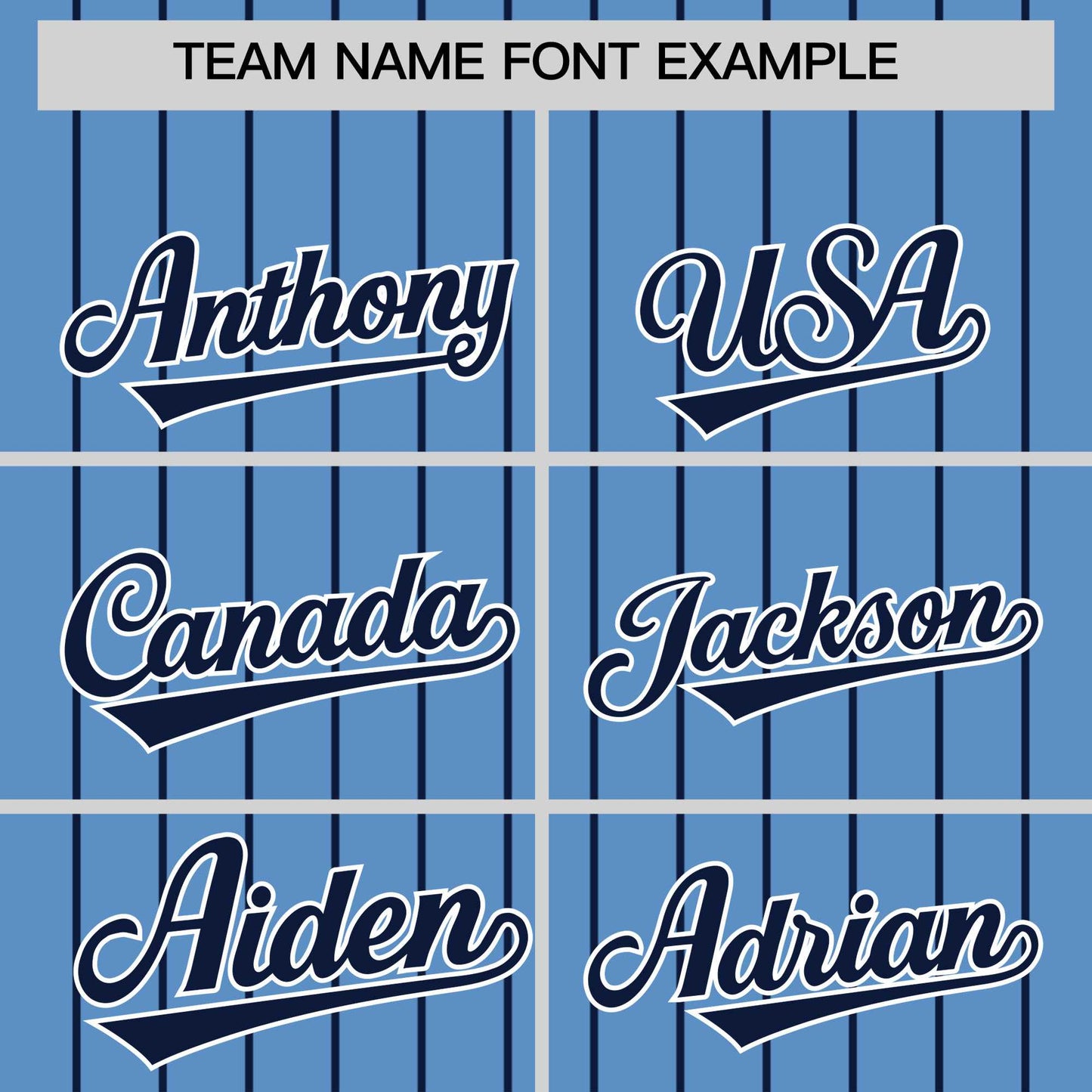 Custom Light Blue Navy Pinstripe Personalized Two-Tone Authentic Baseball Jersey