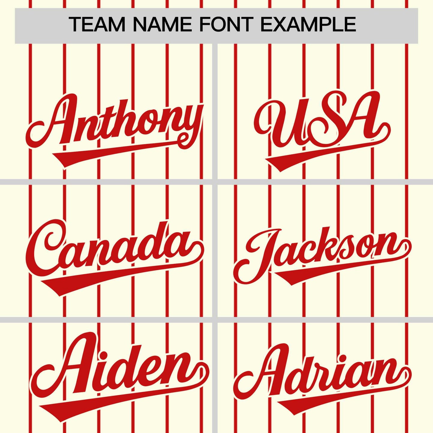 Custom Cream Red Pinstripe Personalized Two-Tone Authentic Baseball Jersey