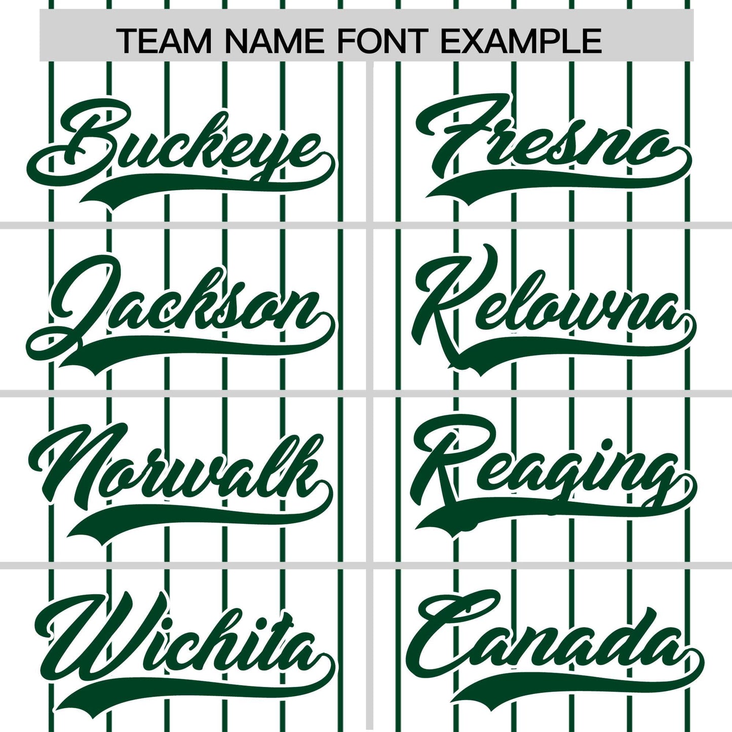 Custom White Green Pinstripe Personalized Two-Tone Authentic Baseball Jersey