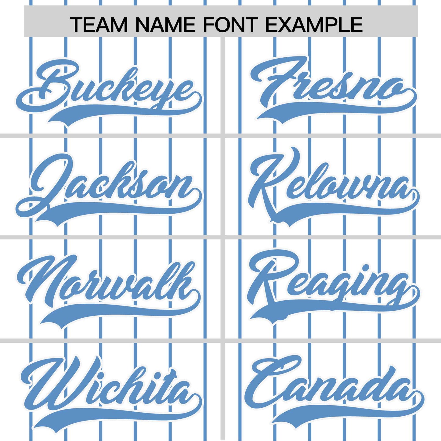 Custom White Light Blue Pinstripe Personalized Two-Tone Authentic Baseball Jersey