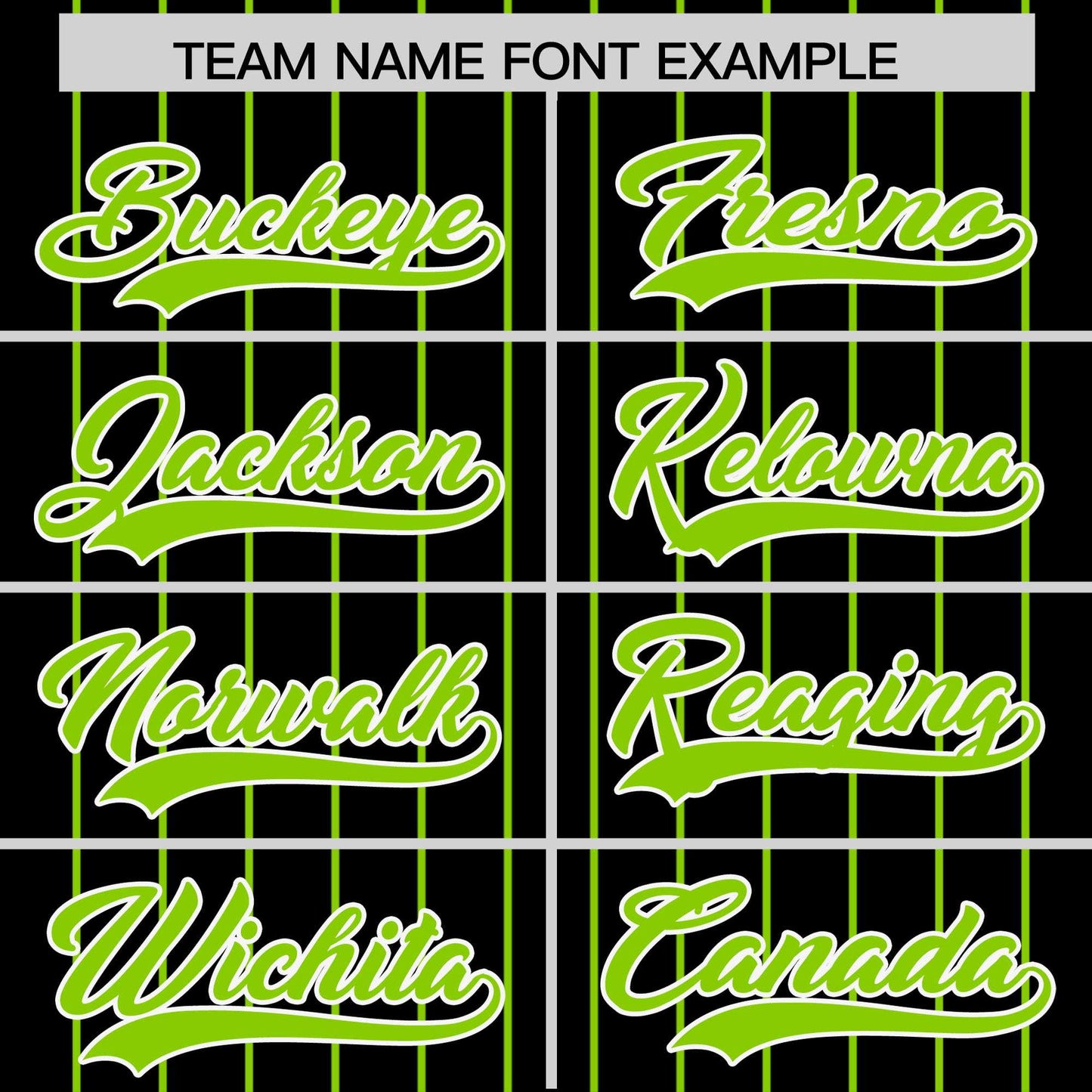 Custom Black Neon Green Pinstripe Personalized Two-Tone Authentic Baseball Jersey