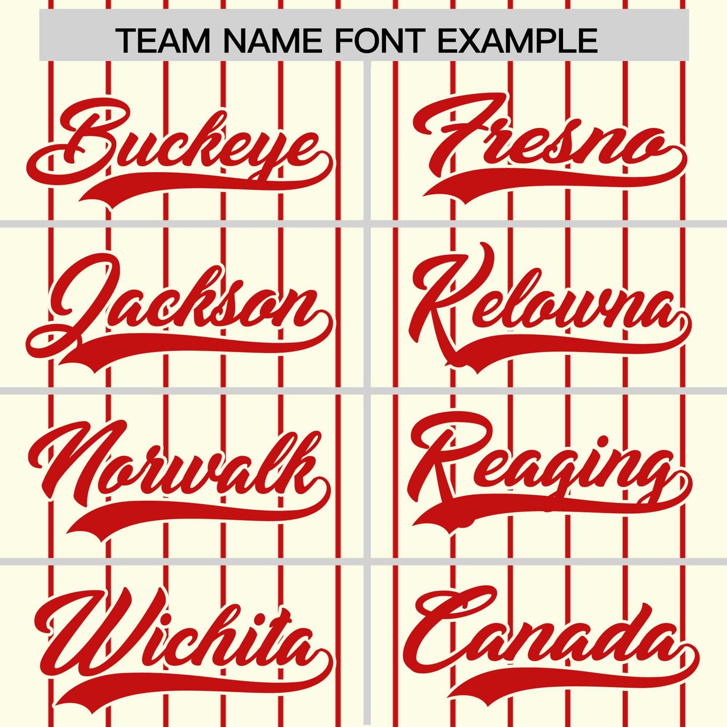 Custom Cream Red Pinstripe Personalized Two-Tone Authentic Baseball Jersey