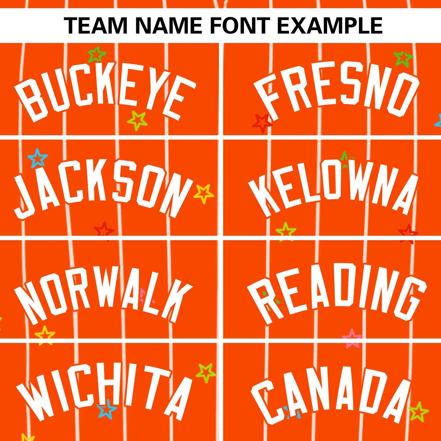 Custom Orange White Stripe Fashion Personalized Star Pattern Authentic Baseball Jersey