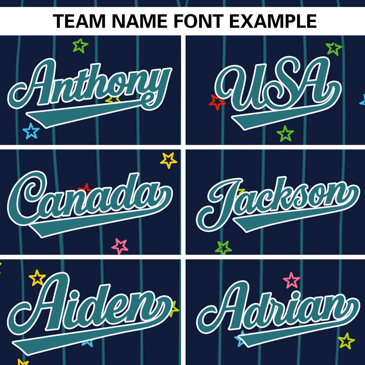 Custom Navy Aqua Stripe Fashion Personalized Star Pattern Authentic Baseball Jersey