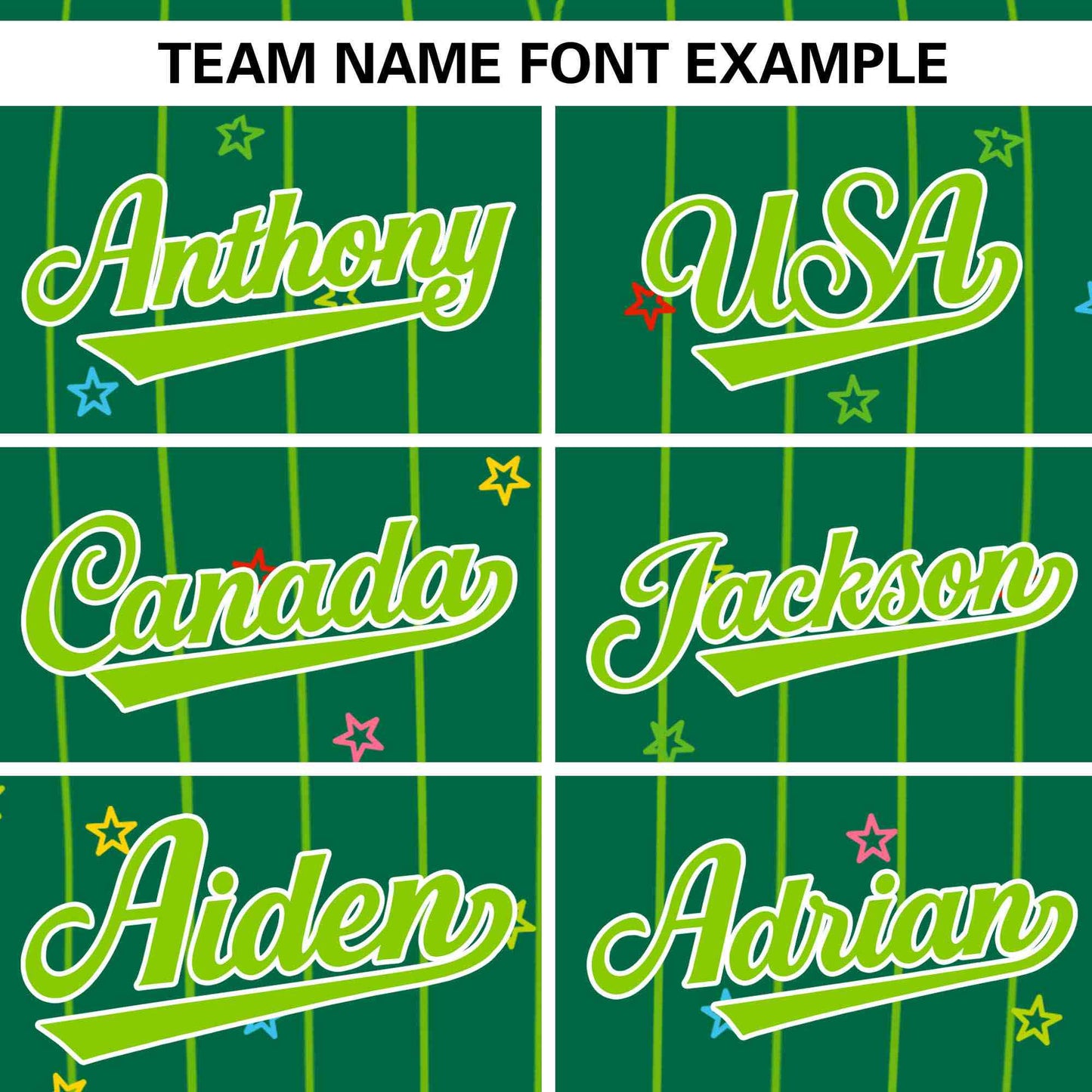 Custom Kelly Green Neon Green Stripe Fashion Personalized Star Pattern Authentic Baseball Jersey