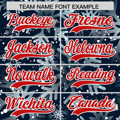 Custom Christmas Graffiti Pattern Authentic Baseball Jersey