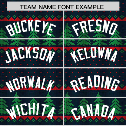 Custom Christmas Graffiti Pattern Authentic Baseball Jersey