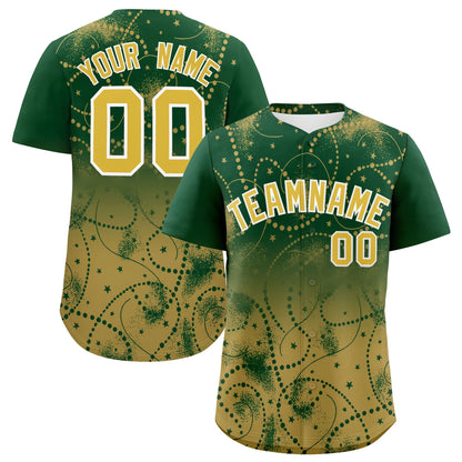 Custom Christmas Graffiti Pattern Authentic Baseball Jersey