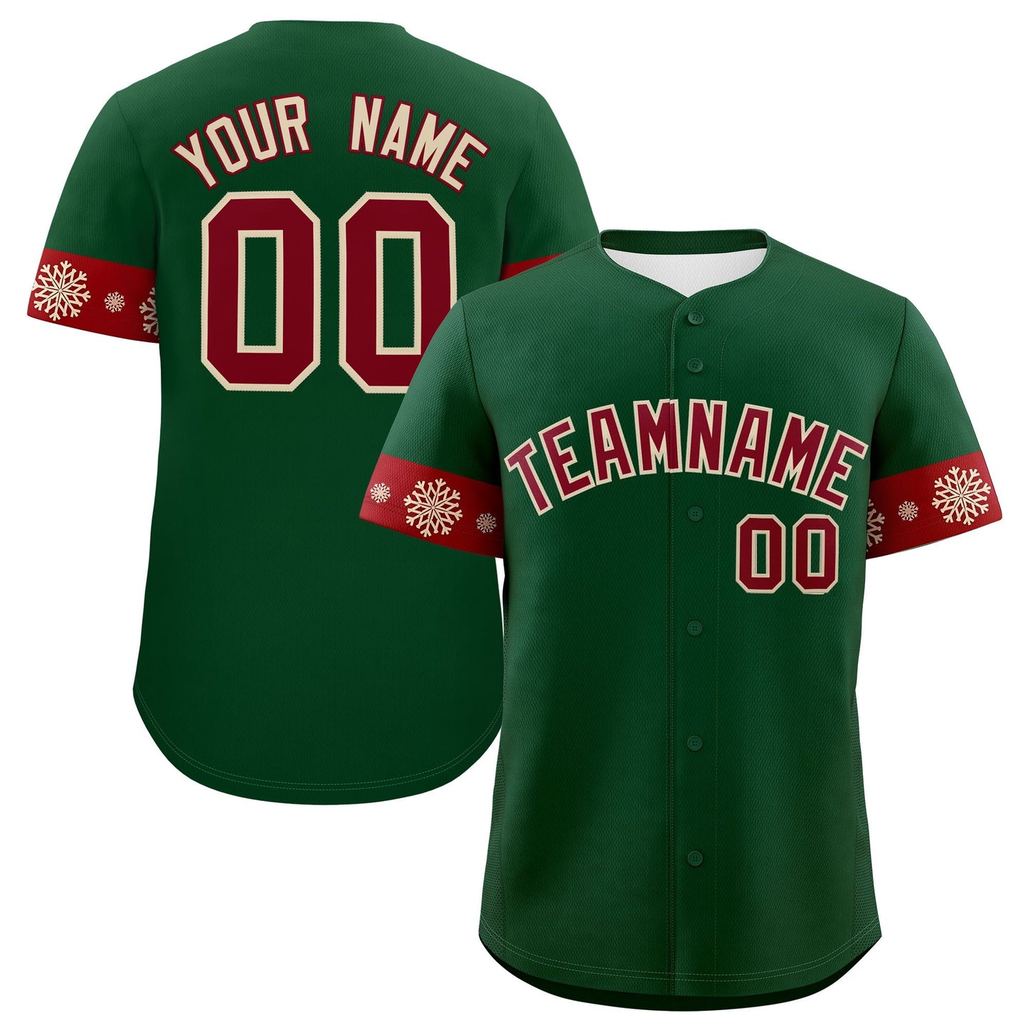 Custom Christmas Graffiti Pattern Authentic Baseball Jersey