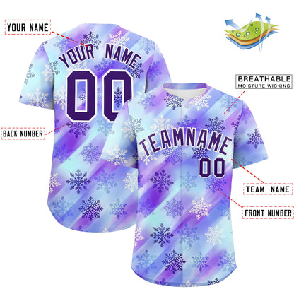 Custom Christmas Graffiti Pattern Authentic Baseball Jersey