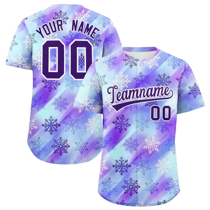 Custom Christmas Graffiti Pattern Authentic Baseball Jersey