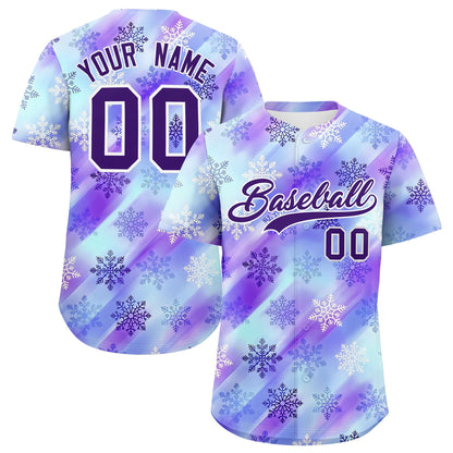 Custom Christmas Graffiti Pattern Authentic Baseball Jersey