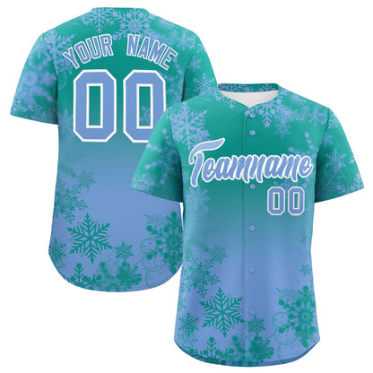 Custom Christmas Graffiti Pattern Authentic Baseball Jersey