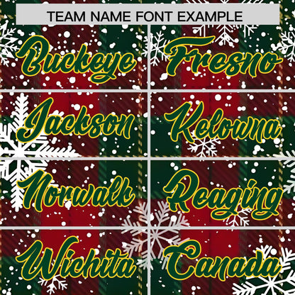 Custom Christmas Graffiti Pattern Authentic Baseball Jersey