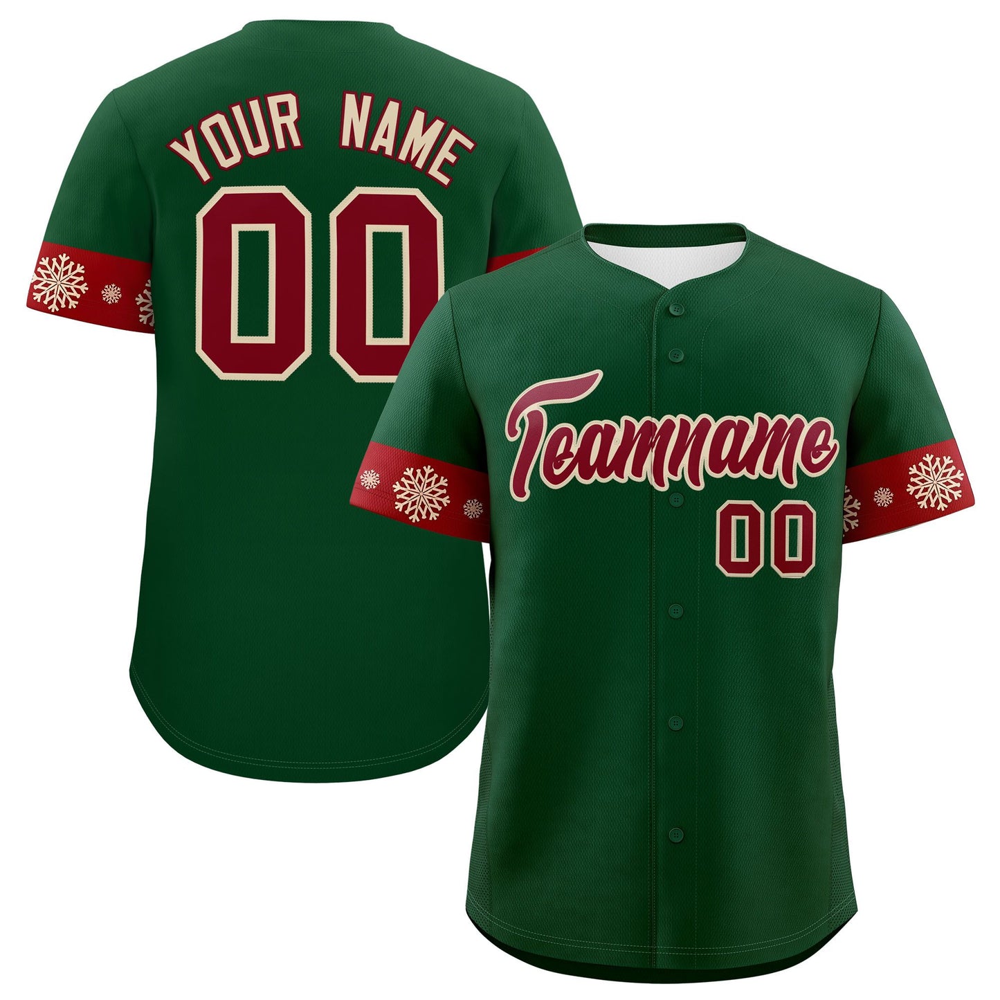 Custom Christmas Graffiti Pattern Authentic Baseball Jersey