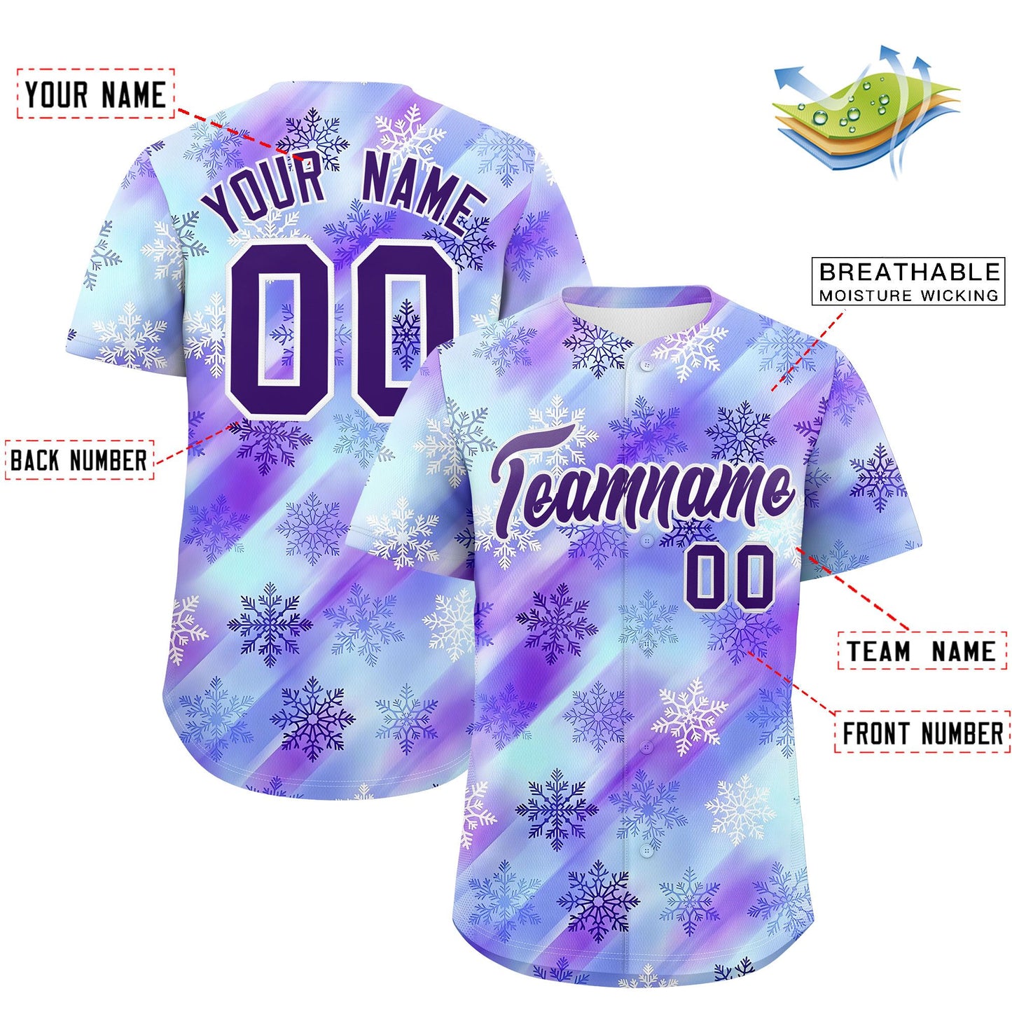 Custom Christmas Graffiti Pattern Authentic Baseball Jersey